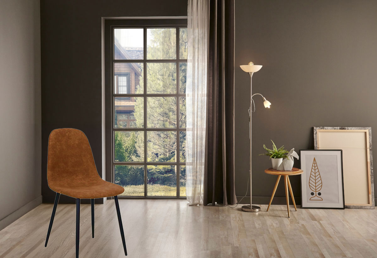 Η καρέκλα Sticky τοποθετημένη σε έναν μοντέρνο χώρο σαλονιού